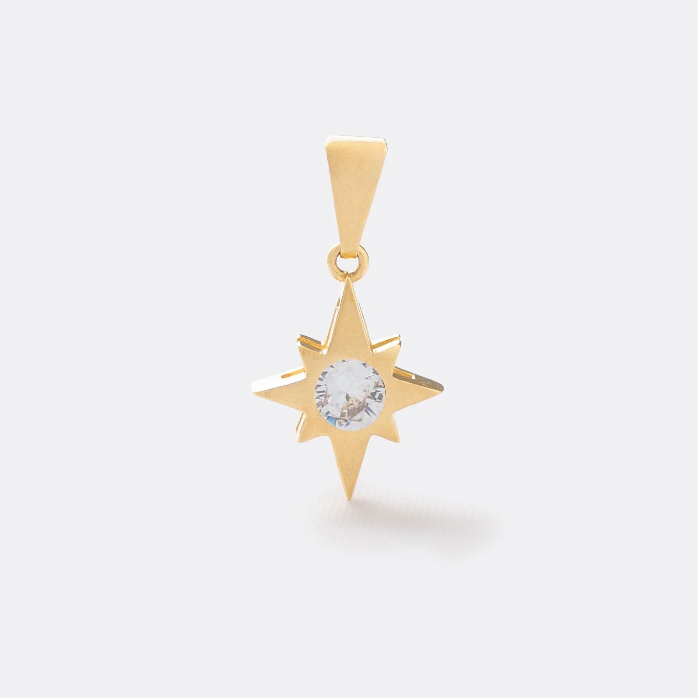 23068C - Dije Estrella Circonia CRISTAL