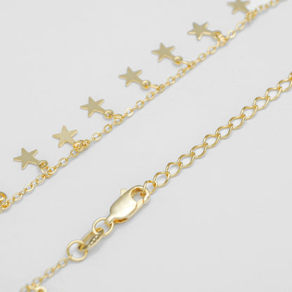 44011 - Cadena Estrellas 40cms extensor