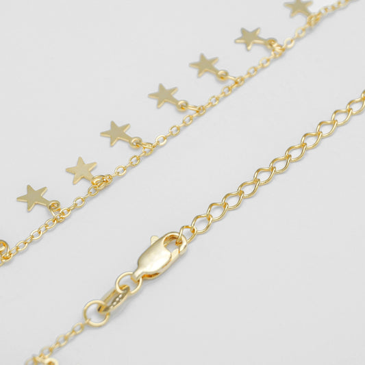 44011 - Cadena Estrellas 40cms extensor