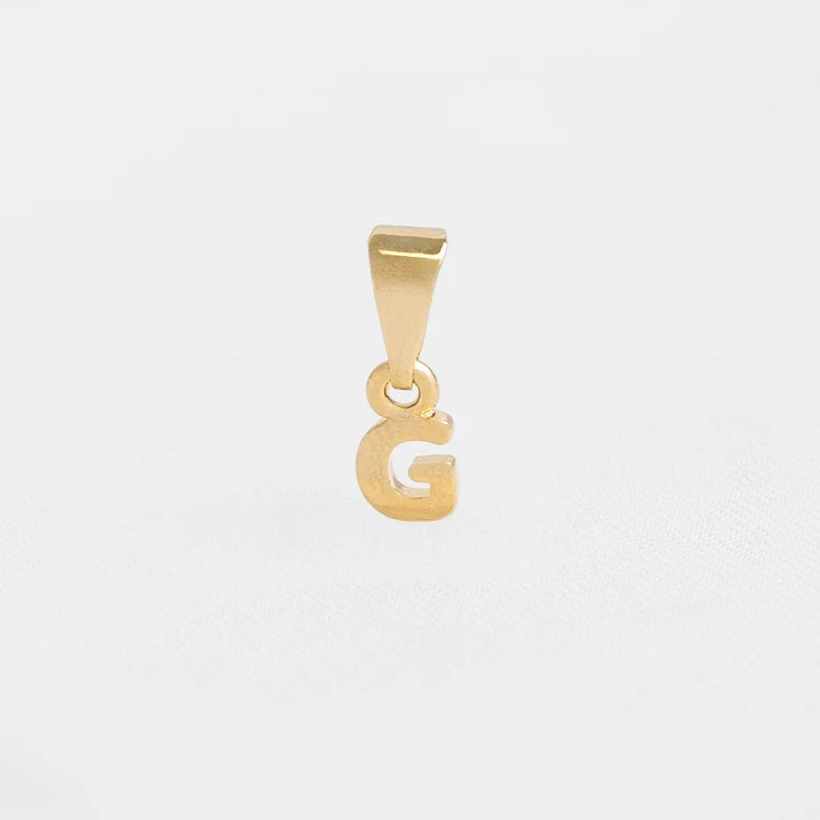 26360G - Dije Silueta Letra G Lisa Mini