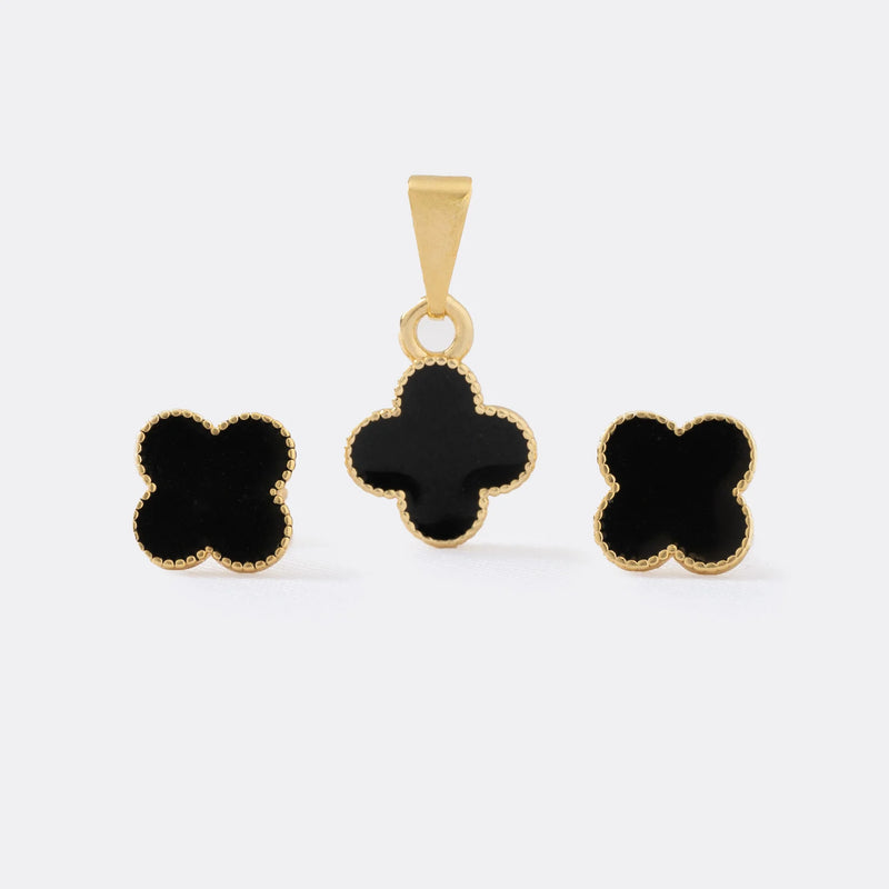 63003 - Conjunto Clover Negro 1 Cm