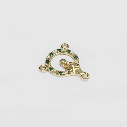 24555V - Crucero con Circonias 1.8 Cms Verde