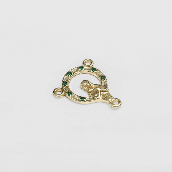 24555V - Crucero con Circonias 1.8 Cms Verde
