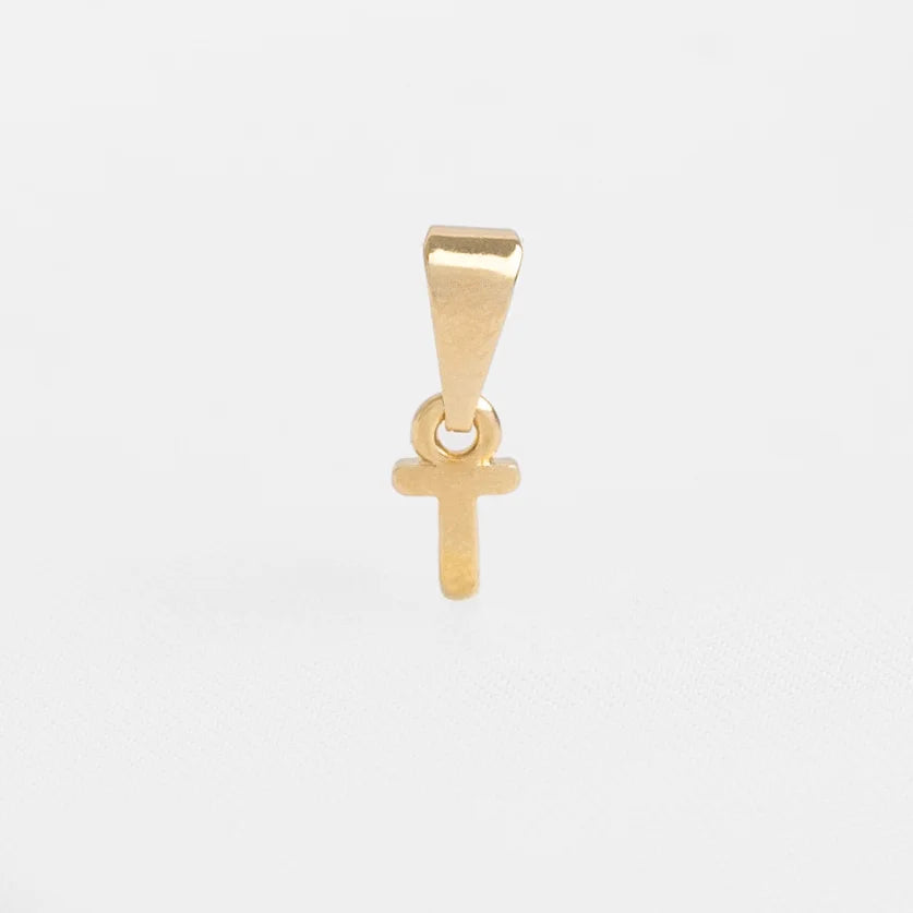 26360T - Dije Silueta Letra T Lisa Mini