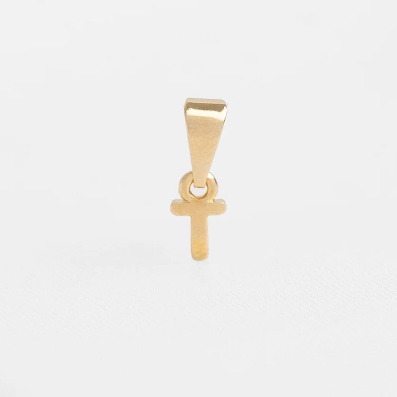 J26360T - Dije Silueta Letra T Lisa Mini