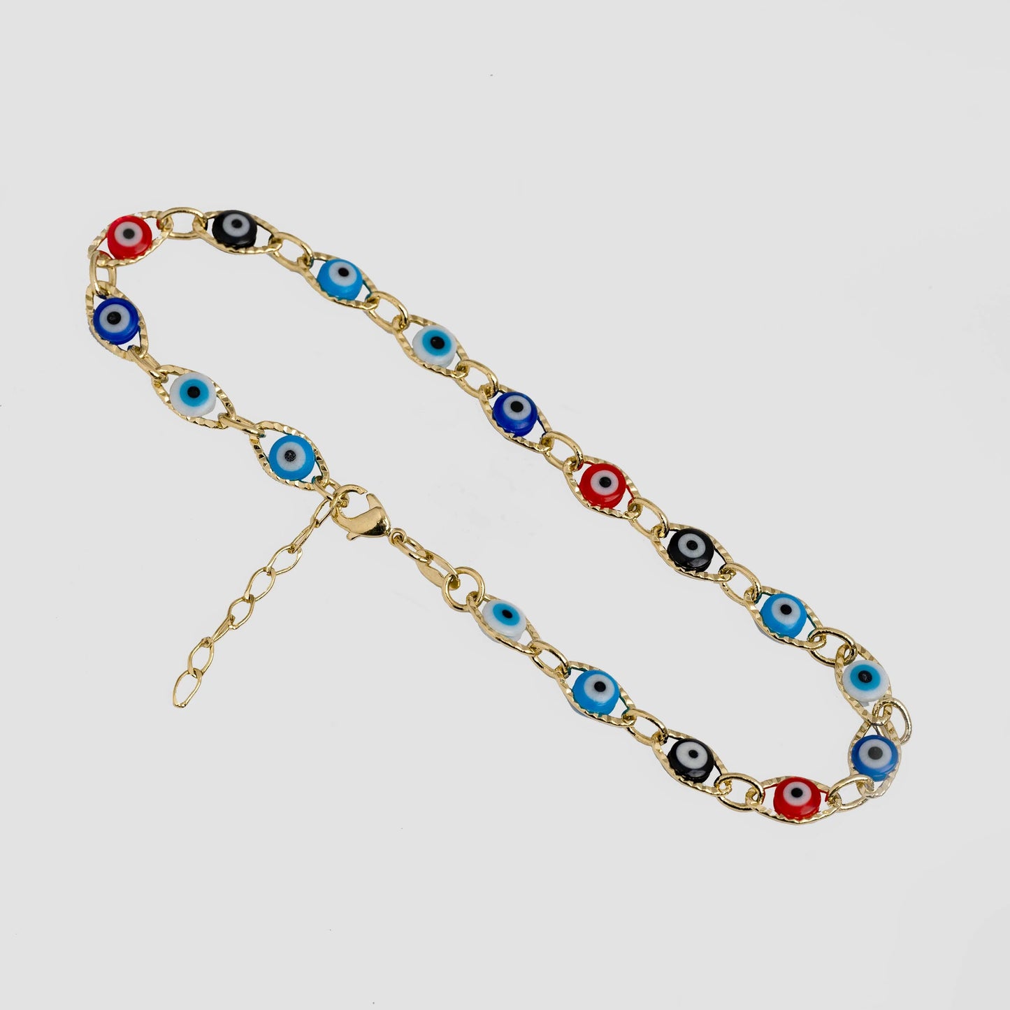 54069 - Tobillera Ojo Turco Multicolor 23 Cms + 2 Cms Extensor