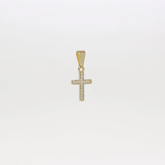 24071 - Dije Cruz Cuadrada con Circones