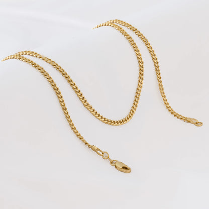 40028 - Cadena Cubana Plana 2.5 mm 65 Cms