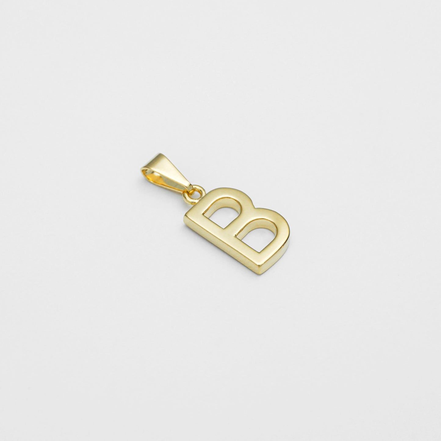 25360B - Dije Silueta Letra B Lisa Grande