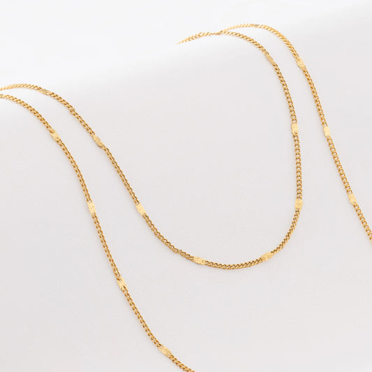 41411 - Cadena Cubana Con Destellos 45Cm