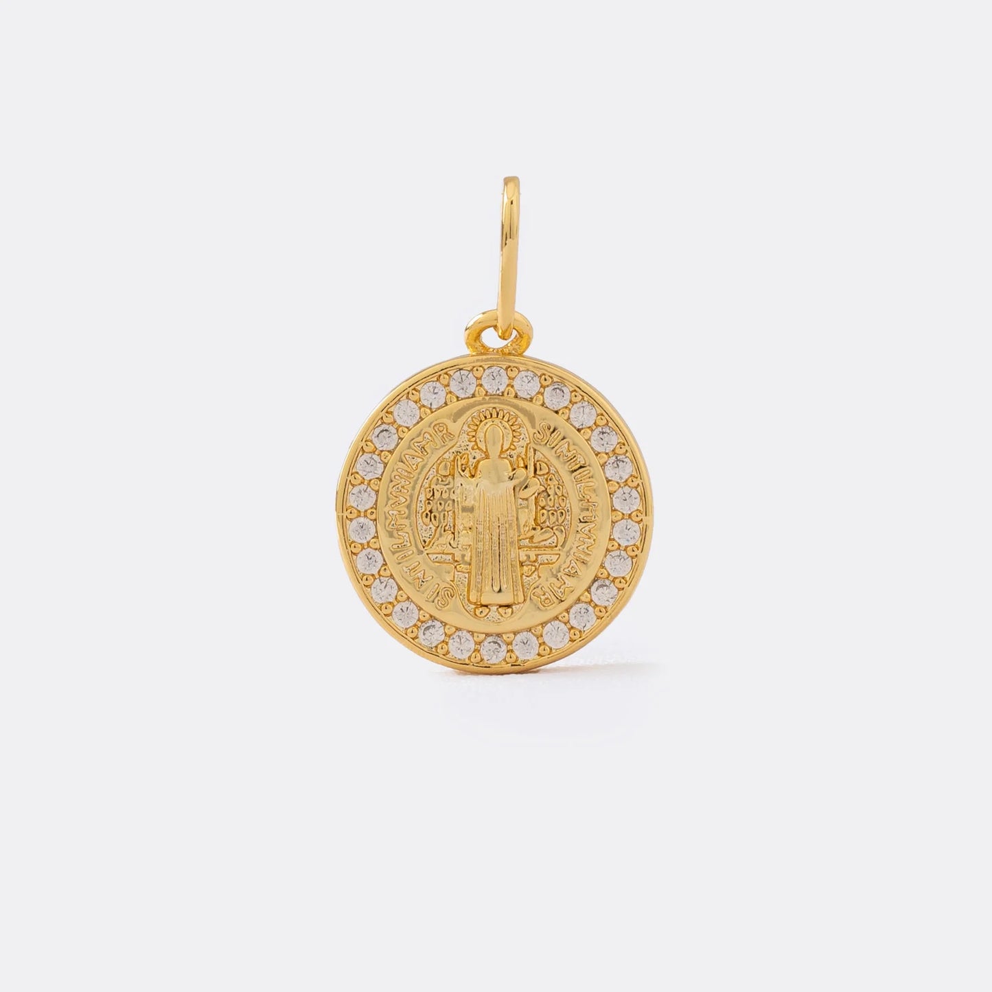 23301 - Dije San Benito Red Circonias 1.8 Cms