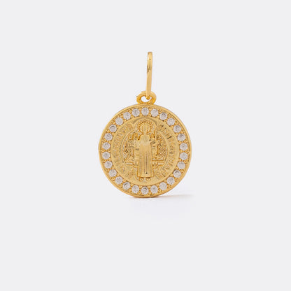 23301 - Dije San Benito Red Circonias 1.8 Cms