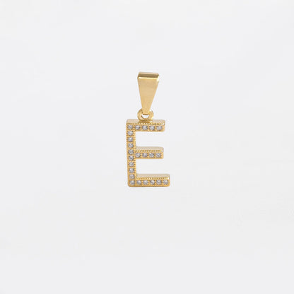 24360E - Dije Silueta Letra E Grande