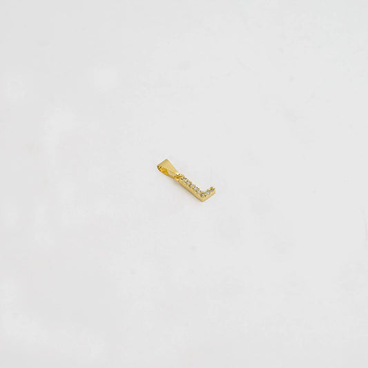 23370L - Dije Silueta Letra L Mediana Con Circones