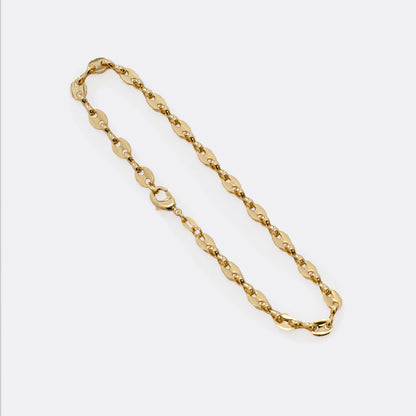 54039 - Tobillera Grano de Cafe Gruesa