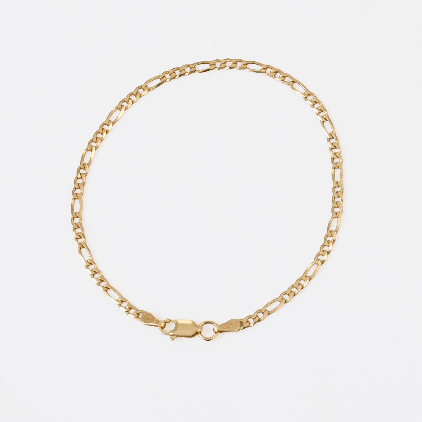 JIT55127 - Pulsera Figaro 3*1 ITALY 2.9 mm 19.5 Cms