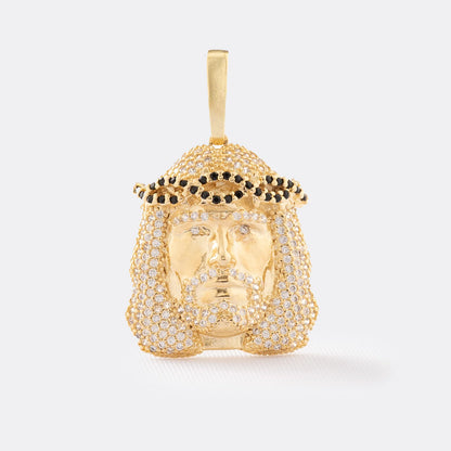 21684N - Dije Rostro Swarovski Negro