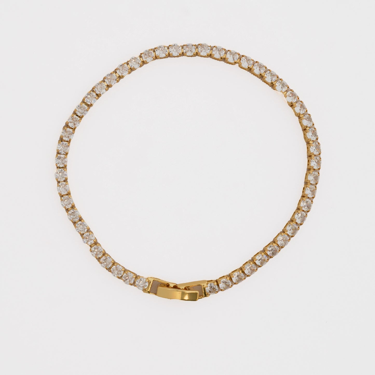 50027C - Pulsera Circonias Cristal 20 Cms