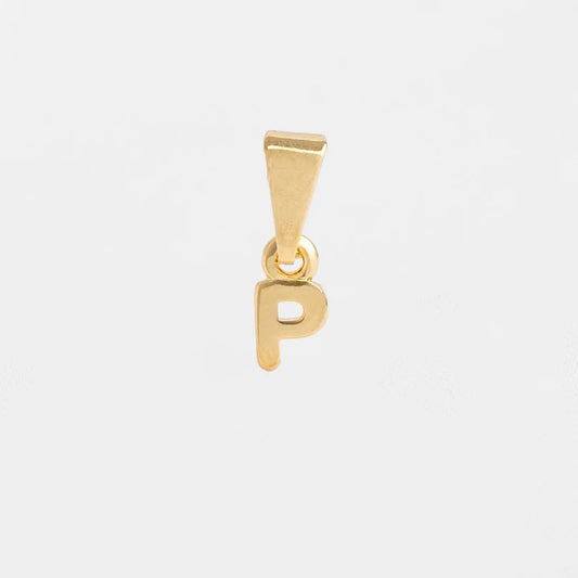 26360P - Dije Silueta Letra P Lisa Mini