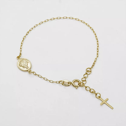 53001 - Pulsera Virgen del Carmen 16.5 Cms Extensor