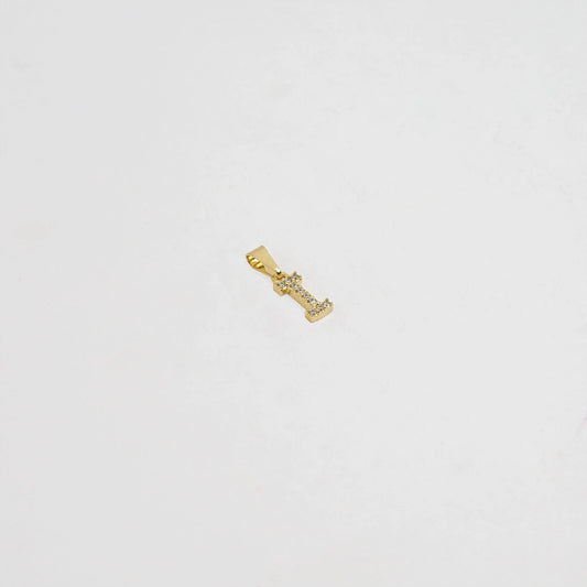 23370I - Dije Silueta Letra I Mediana Con Circones