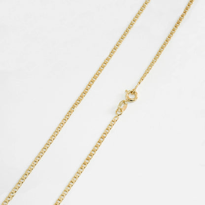 44206 - Cadena Cubana Plana Diamantada 45cm