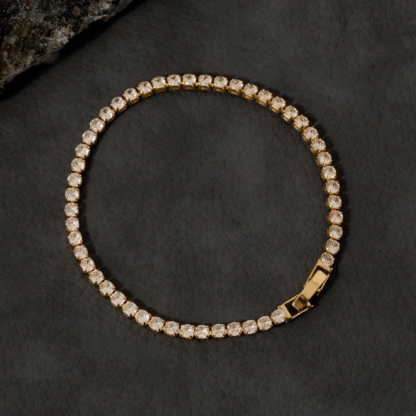 50027C - Pulsera Circonias Cristal 20 Cms