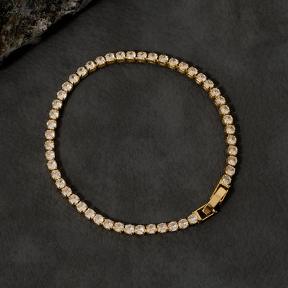 50027C - Pulsera Circonias Cristal 20 Cms