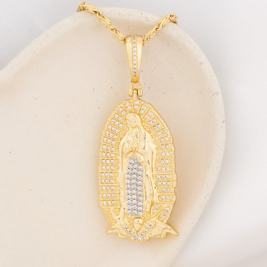 23310 - Dije Nuestra Señora de Guadalupe Circonias