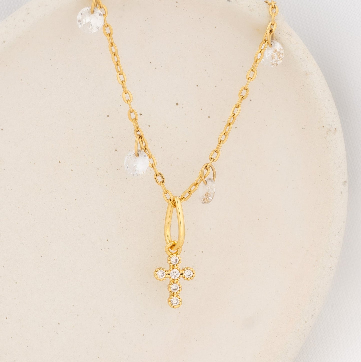 23307 - Dije Cruz Redondeada 1.6 Cms