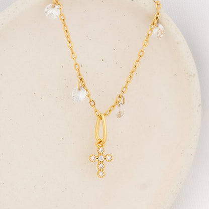 23307 - Dije Cruz Redondeada 1.6 Cms