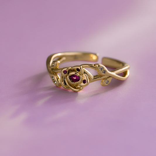 13045 - Anillo Rose Crown Ajustable + Empaque