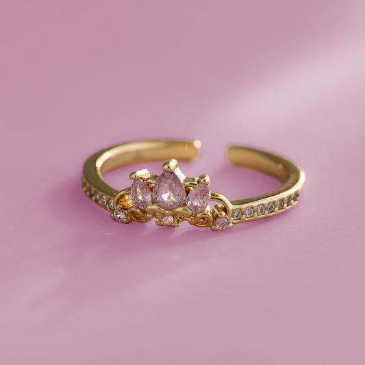 13055 - Anillo Pink Real Ajustable + Empaque
