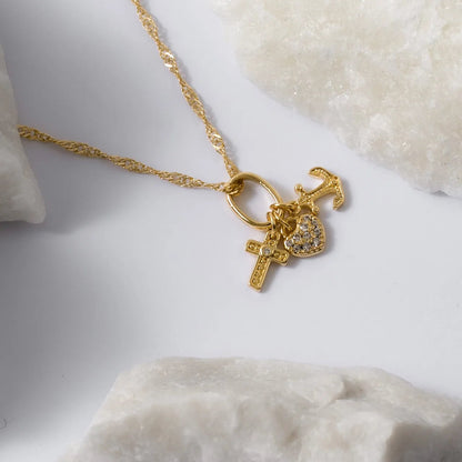 20003 - Dije Tres Gracias Con Circonias