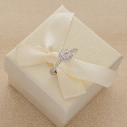140190 - Anillo Halo Moisanita Round Ajustable