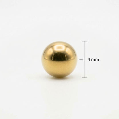 Balín 4mm Oro 18k laminado -  Dorado x Unidad