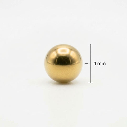 Balín 4mm Oro 18k laminado -  Dorado x Unidad