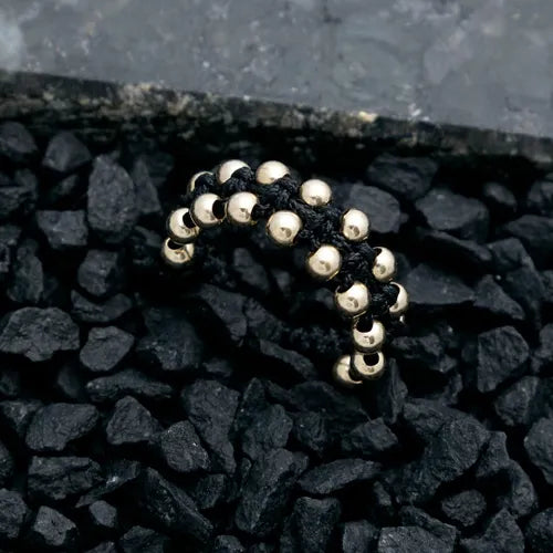 AT16 - Anillo Tejido Macrame Doble Linea