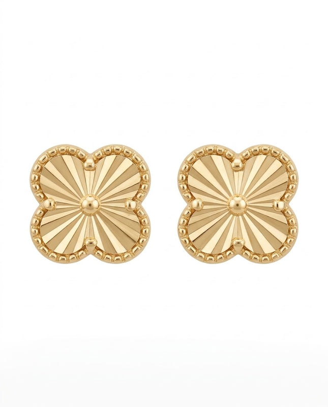 J30011 - TOPOS TRÉBOL VC SOL — ORO LAMINADO 18K