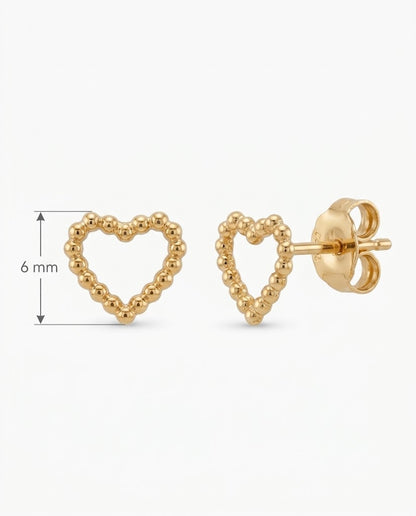 J30007 TOPOS CORAZÓN — ORO LAMINADO 18K