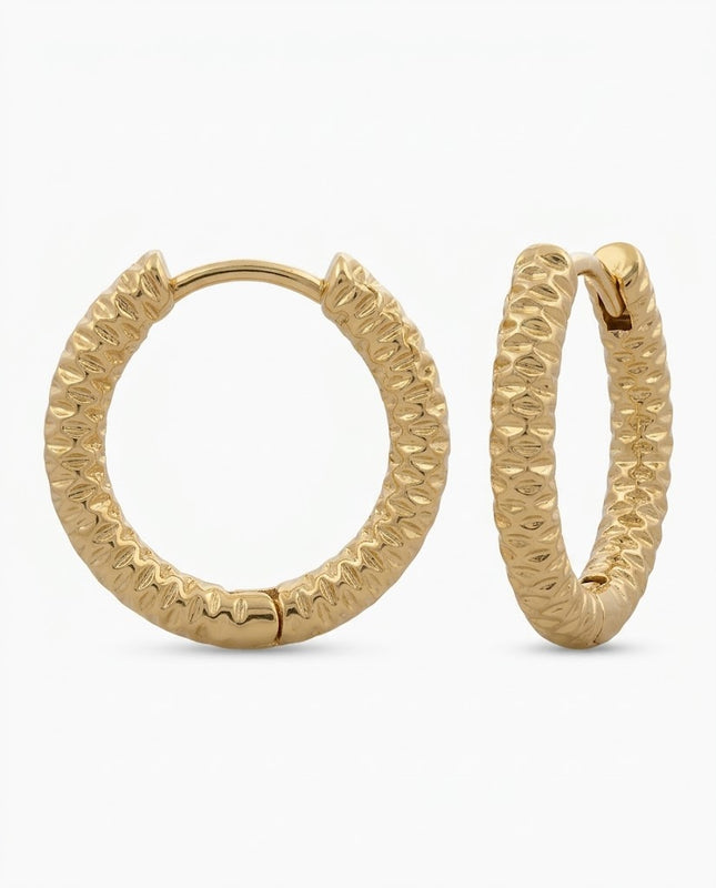 J30013 - CANDONGAS RÚSTICAS — ORO LAMINADO 18K