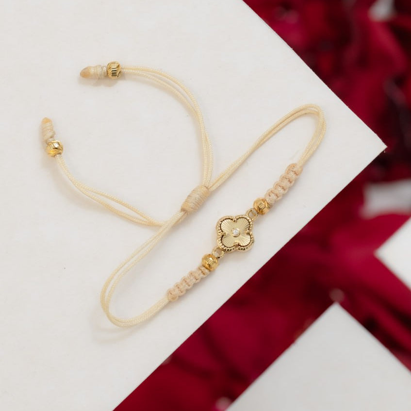 M070 - Manilla Balines y Herraje Clover Cristal