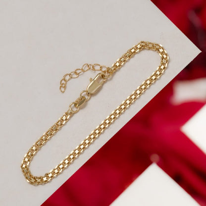 53886 - Pulsera Tejido Chino 3 Mm 16 Cms + Extensor