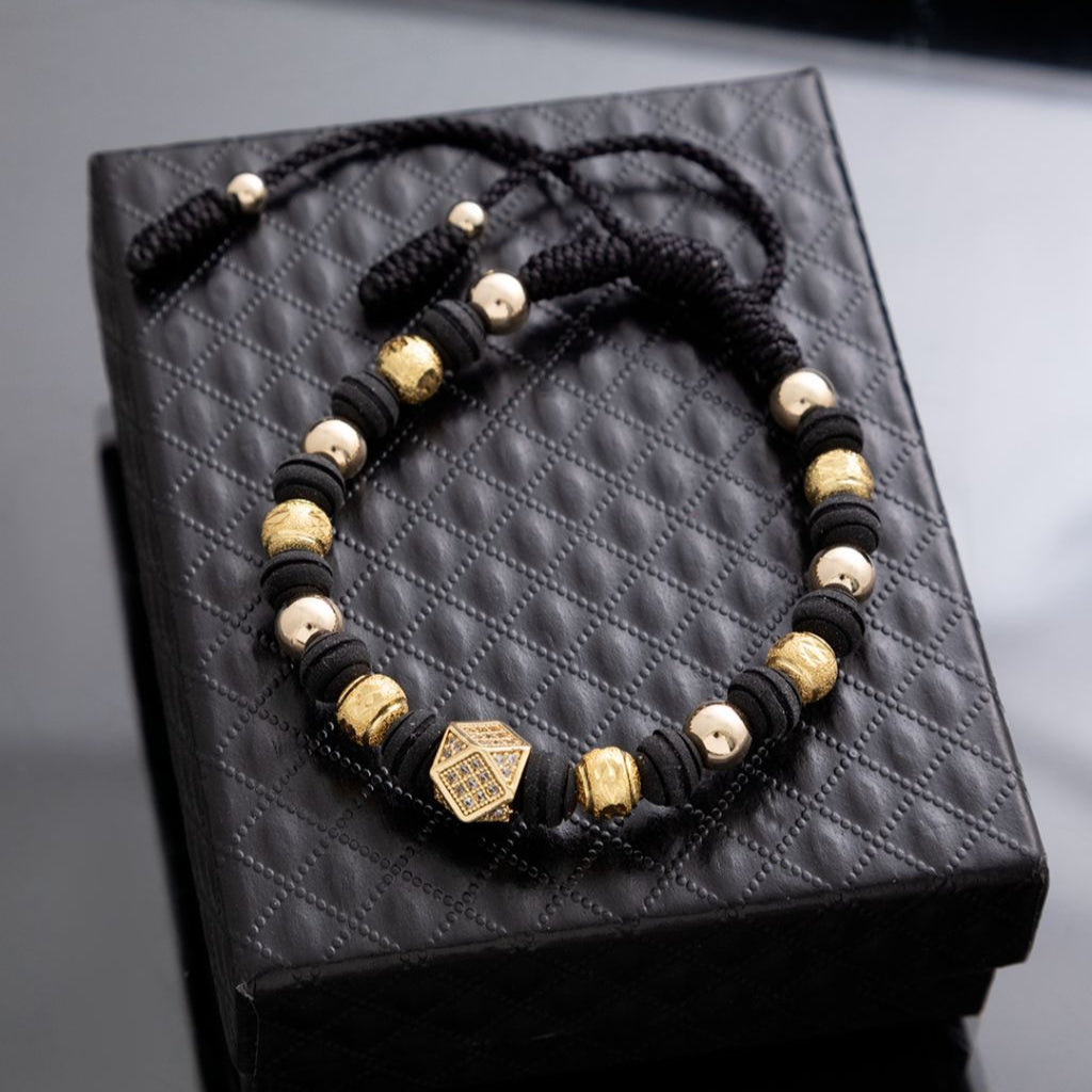 24801C - Herraje Rondel Rombo 8 mm Circonias Cristal