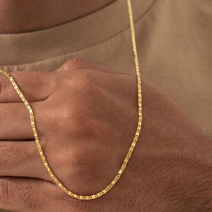 44293 - Cadena Escalera Delgada Plana Lisa 65cm