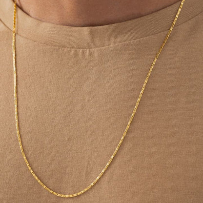 44293 - Cadena Escalera Delgada Plana Lisa 65cm