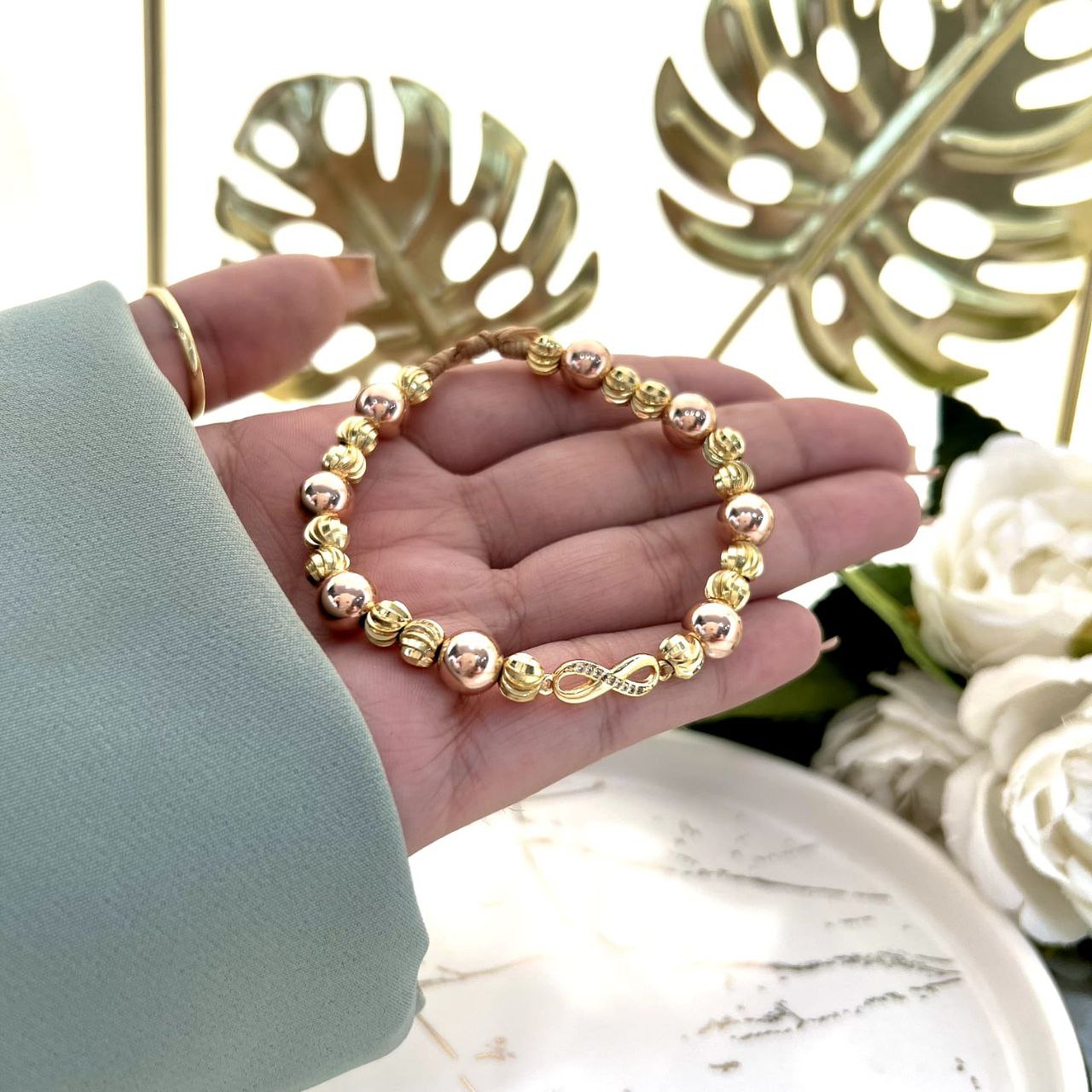 24343 - Herraje Infinito 1/2 Circonias 💎ᴠɪᴘ