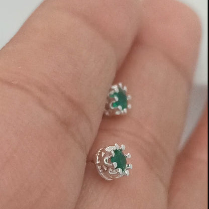 JP34276 - Topito Corona con Circon Verde