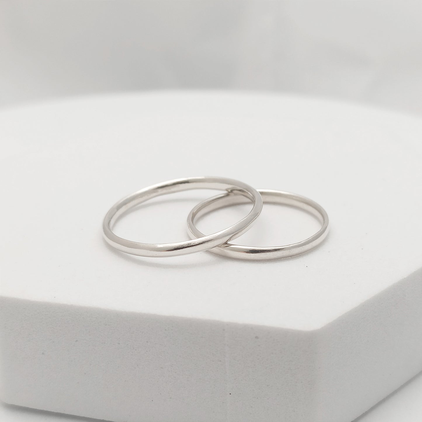 Par de Argollas Lisas 2mm