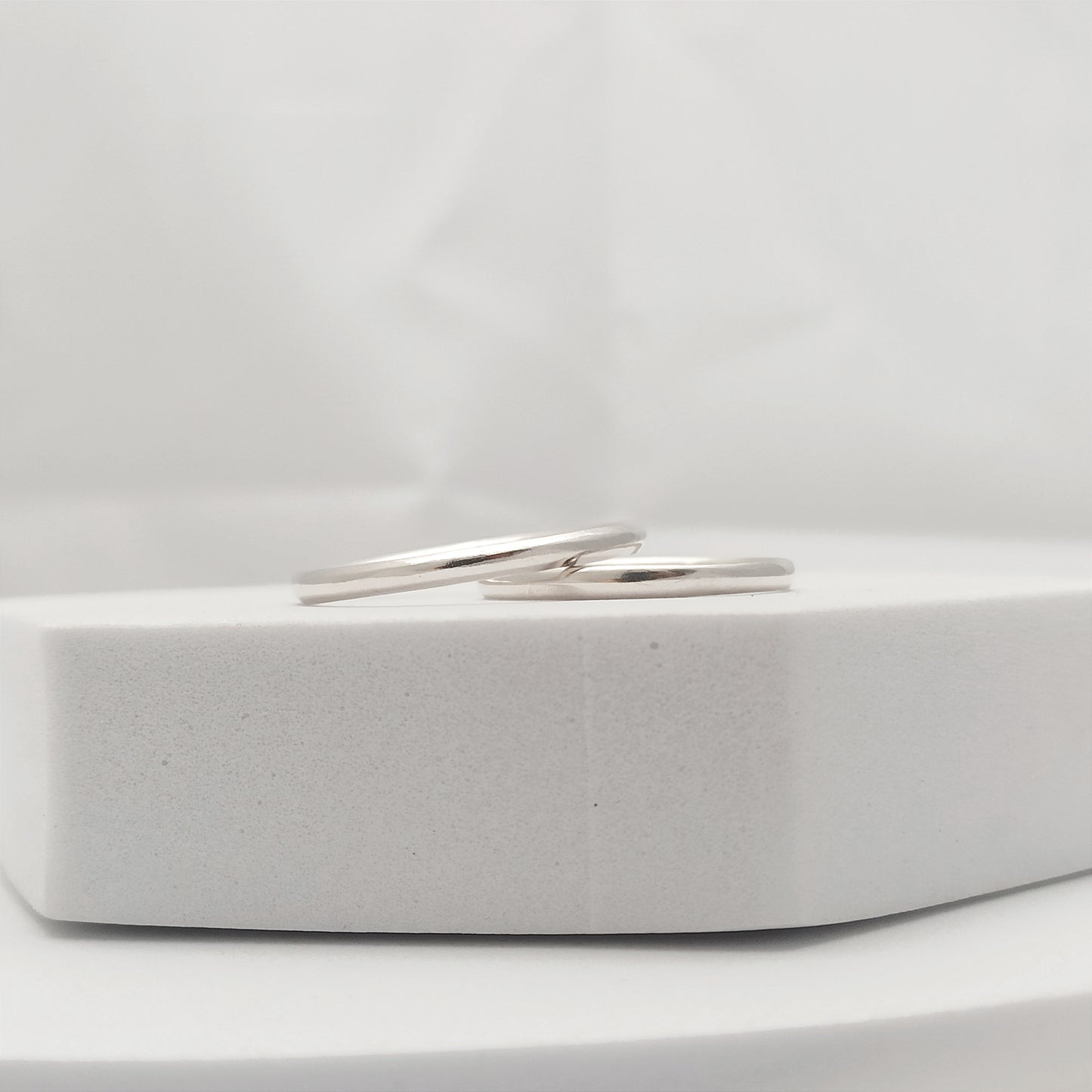Par de Argollas Lisas 2mm